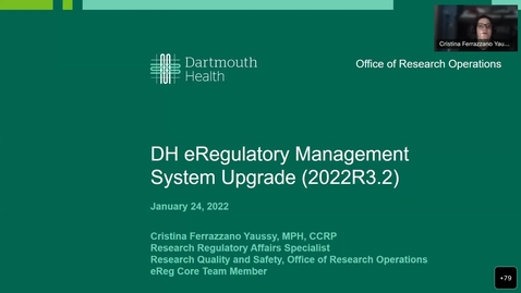 Thumbnail for Translational Tuesday - DH eReglatory Management System Upgrade (2022R3.2)