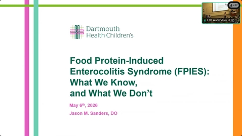 Thumbnail for Food Protein-Induced Enterocolitis Syndrome (FPIES): What We Know, and What We Don’t