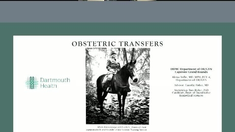Thumbnail for entry  Obstetric Transfers 