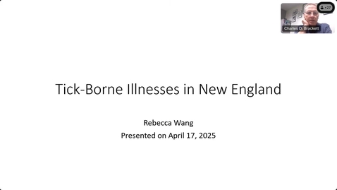 Thumbnail for Primary Care Grand Rounds - Tick-borne Illnesses in New England, Rebecca Wang, MD 4-17-2025