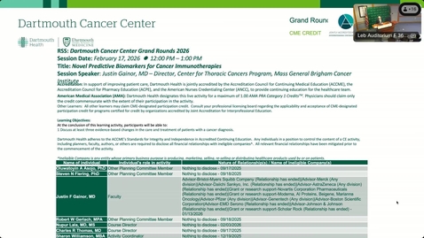Thumbnail for Determinants of Response to Immunotherapies in Lung Cancer