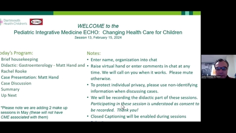 Thumbnail for entry 13 Project ECHO: Pediatric Integrative Medicine