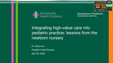 Thumbnail for Integrating high-value care into pediatric practice: lessons from the newborn nursery