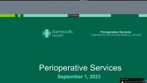 Thumbnail for entry Conversation with Perioperative Leadership