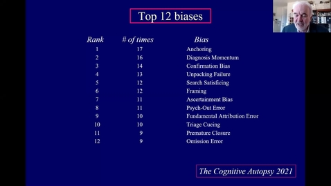 Thumbnail for entry The Cognitive Autopsy and Cognitive Bias Mitigation