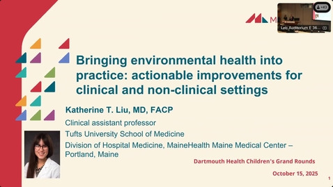 Thumbnail for Bringing environmental health into practice: actionable improvements for clinical and non-clinical settings