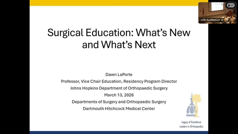 Thumbnail for Surgical Education: What's New and What's Next