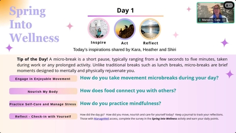 Thumbnail for Spring into Wellness - Day 1