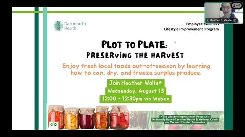 Thumbnail for Plot to Plate - Preserving the Harvest 8/13/25