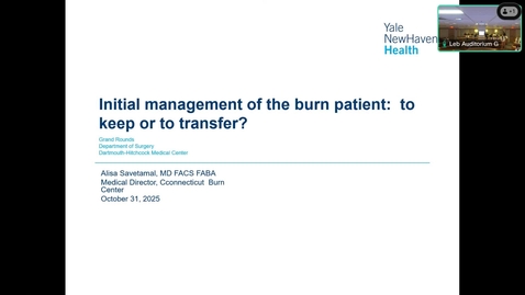 Thumbnail for Initial management of the burn patient: To keep or to transfer?