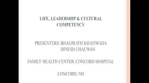 Thumbnail for Life, Leadership, and Cultural Competency