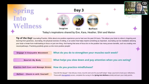 Thumbnail for Spring into Wellness - Day 3