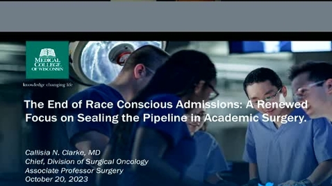 Thumbnail for entry The End of Race Conscious Admissions – Renewed Focus on Addressing the Pipeline