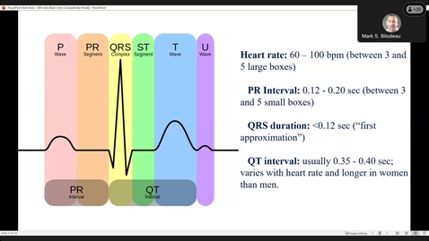 Thumbnail for 8/21/23 Topics in Medicine and Surgery - EKG Basics presented by Mark Bilodeau PA - C
