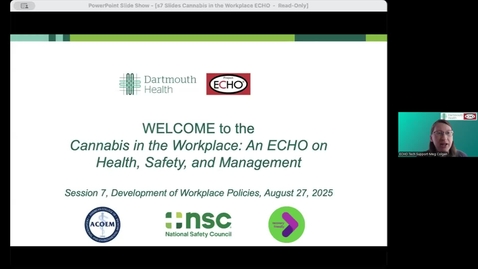 Thumbnail for 7 Cannabis in the Workplace ECHO