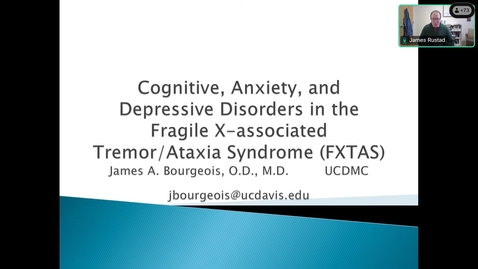 Thumbnail for Cognitive, Anxiety, and Depressive Disorders in the Fragile X-associated Tremor/Ataxia Syndrome (FXTAS)