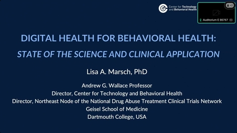 Thumbnail for Digital Health for Behavioral Health: State of the Science and Clinical Application