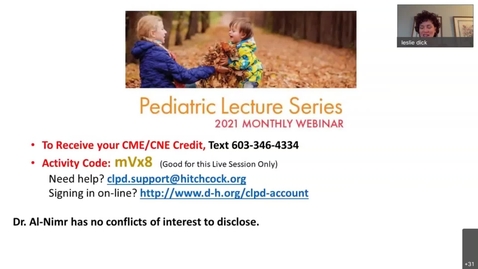 Thumbnail for Dec 2021 CHaD Pediatric Lecture Series - GERD, Dr. Amer Al Nimr-20211214 1301-1