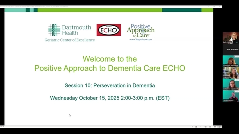 Thumbnail for S10 Positive Approaches to Dementia Care ECHO Cohort 2