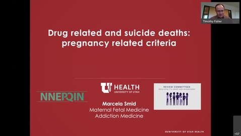 Thumbnail for entry 2021 NNEPQIN Conference - Creating a Standardized Review of Perinatal Suicide and Drug-Related Deaths