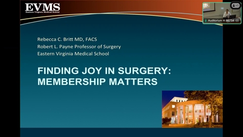 Thumbnail for Work/Life Balance, Finding Joy in Surgery, and Wellness