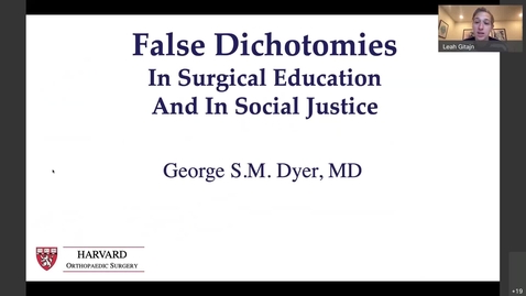 Thumbnail for entry False Dichotomy in Medical Education, and Social Justice