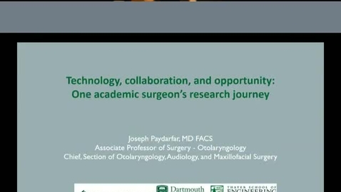 Thumbnail for entry Opportunity, technology, and collaboration: One academic surgeon’s research journey