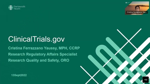 Thumbnail for entry Translational Tuesday- ClinicalTrials.gov Overview