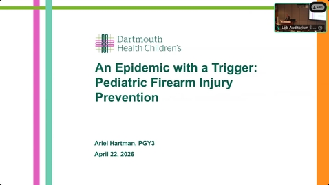 Thumbnail for An Epidemic with a Trigger: Pediatric Firearm Injury Prevention