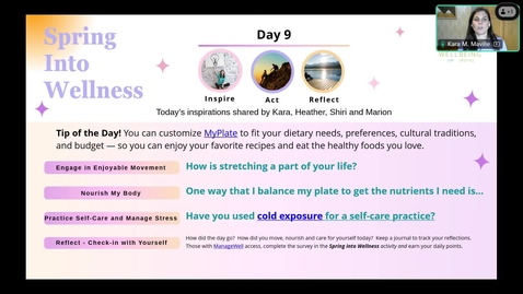 Thumbnail for Spring into Wellness - Day 9