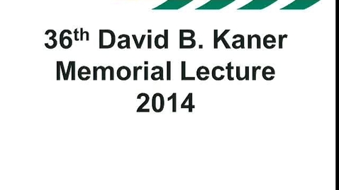 Thumbnail for David B. Kaner Distinguished Lecture, Use of Whole Genome Outlier Analysis to Identify Occult Biomarkers