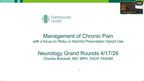 Thumbnail for Management of Chronic Pain with a Focus on Risky or Harmful Prescription Opioid Use