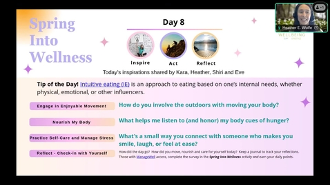 Thumbnail for Spring into Wellness - Day 8