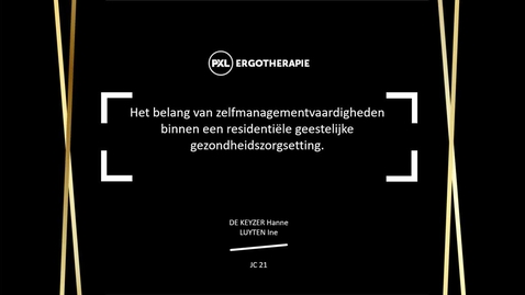 Miniatuur voor JC 21 - Belang van zelfmanagementvaardigheden binnen een residentiële geestelijke gezondhedszorgsetting