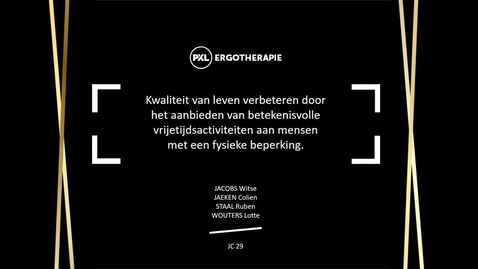 Miniatuur voor JC 29 - Kwaliteit van leven verbeteren door betekenisvolle vrijetijdsactiviteiten