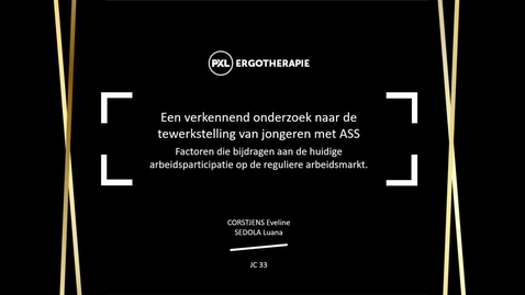 Miniatuur voor JC 33 - Onderzoek naar tewerkstelling van jongeren met ASS