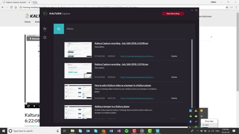 Thumbnail for Getting Started with Kaltura Personal Capture Application