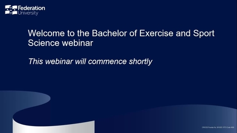 Thumbnail for Bachelor of Exercise and Sport Science 