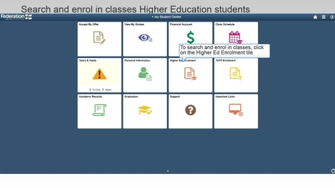 Thumbnail for entry Enrol in classes desktop view