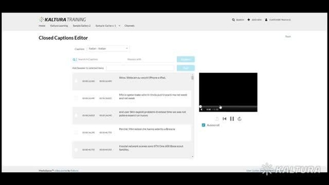 Thumbnail for entry How to edit Captions using Kaltura