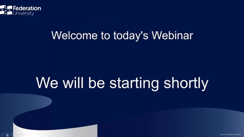 Thumbnail for Bachelor of Arts - Webinar 8