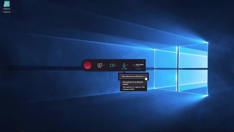 Thumbnail for How to Set the Recording Options in Kaltura Capture