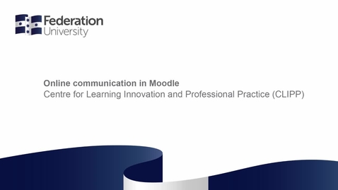 Thumbnail for Communicating  Online Moodle