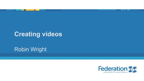 Thumbnail for Video7 Creating videos 1