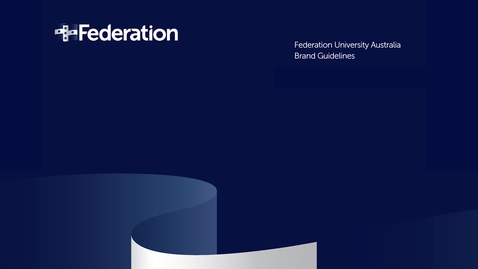 Thumbnail for entry Brand Guidelines - Federation University (V2)