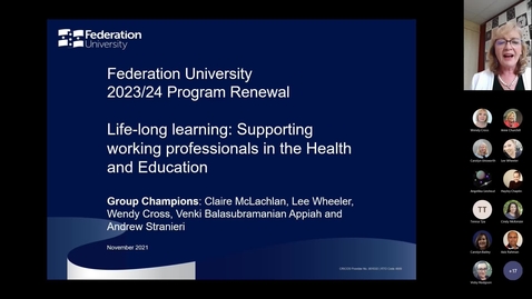 Thumbnail for Programs for up-skilling or career change in education sector focus 11 Nov 2021 fo fedflix