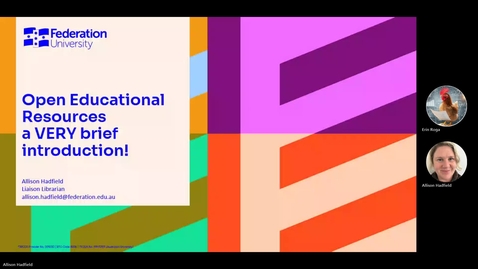 Thumbnail for OERs – Could you be Federation’s next published author? (recorded June 26, 2025)