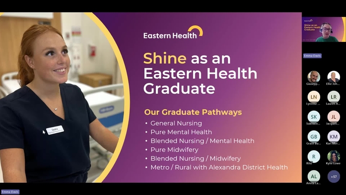 Nursing Graduate Expo Online Information Session (Part 1 - Morning Session) 3 June 2025