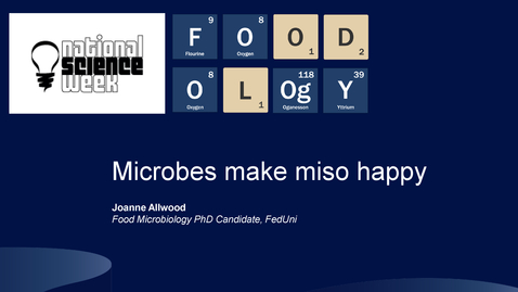 Thumbnail for entry FOODOLOgY Microbes make miso happy