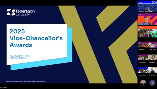 2025 Vice-Chancellor's Awards ceremony online